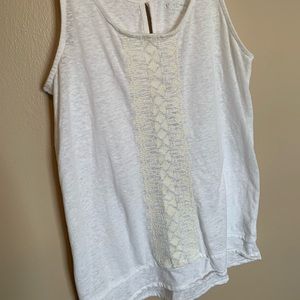 White and Cream Tank Top